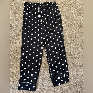 Victoria's Secret Black and White Polka Dot Pajama Bottoms
